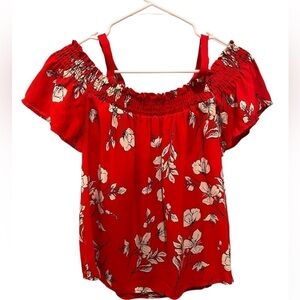 Sienna Sky Blouse Size Medium off the shoulder